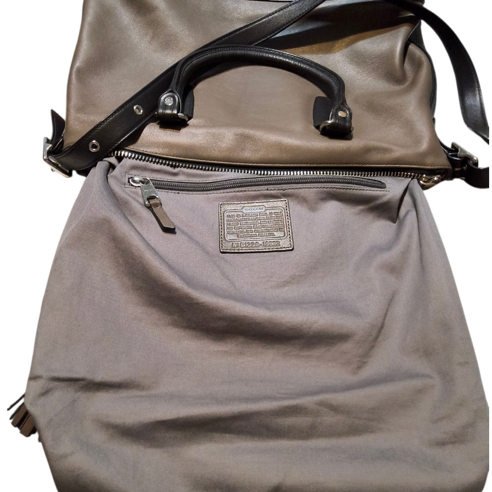 Coach Legacy Rory Colorblock Leather Satchel with Shoulder Strap - Picture 15 of 16